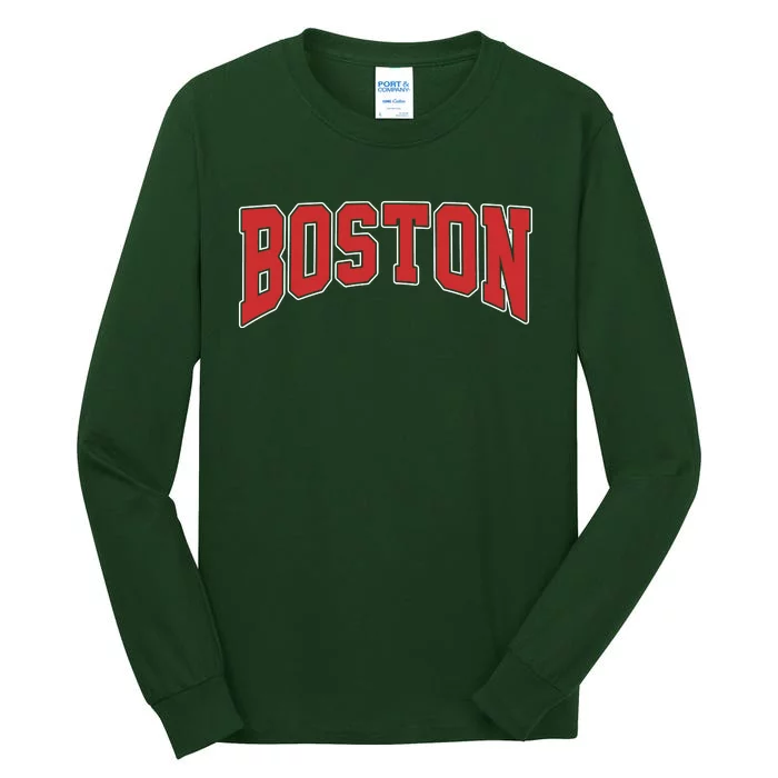 Boston Massachusetts Classic Curve Tall Long Sleeve T-Shirt