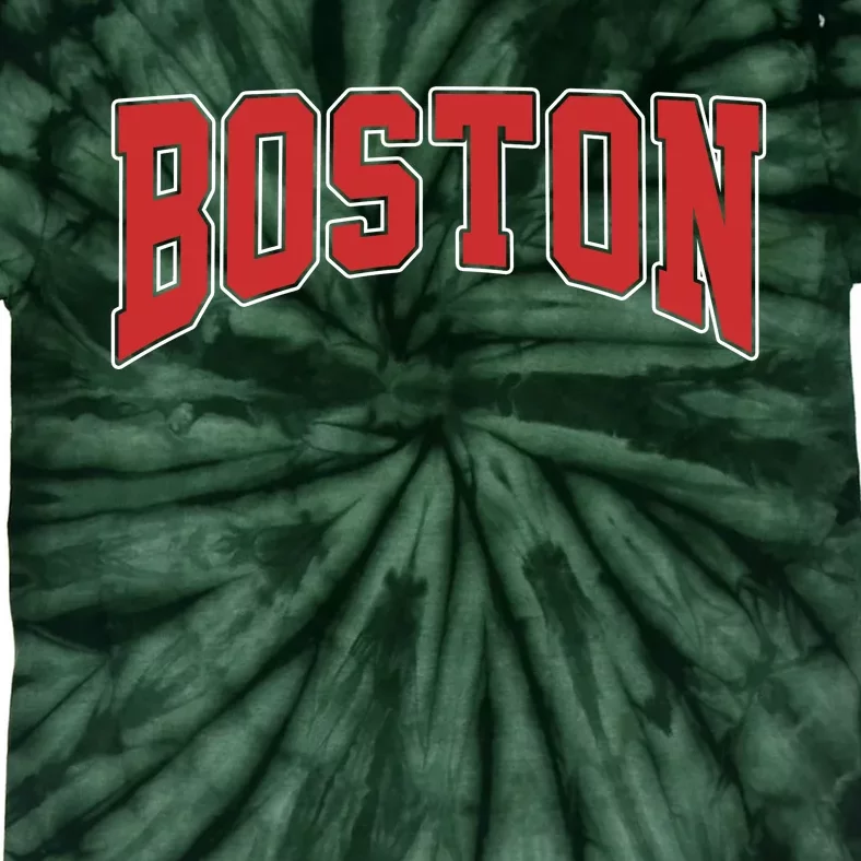 Boston Massachusetts Classic Curve Tie-Dye T-Shirt