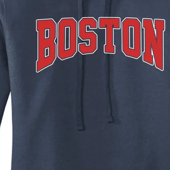 Boston Massachusetts Classic Curve Women's Pullover Hoodie