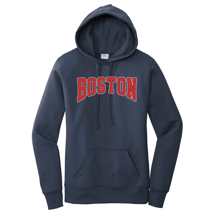 Boston Massachusetts Classic Curve Women's Pullover Hoodie