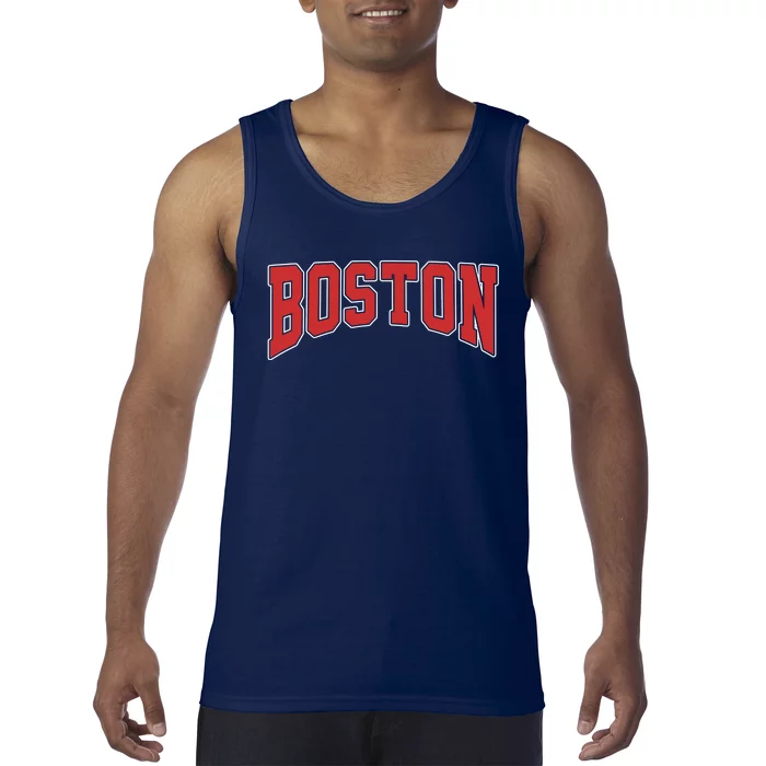 Boston Massachusetts Classic Curve Tank Top