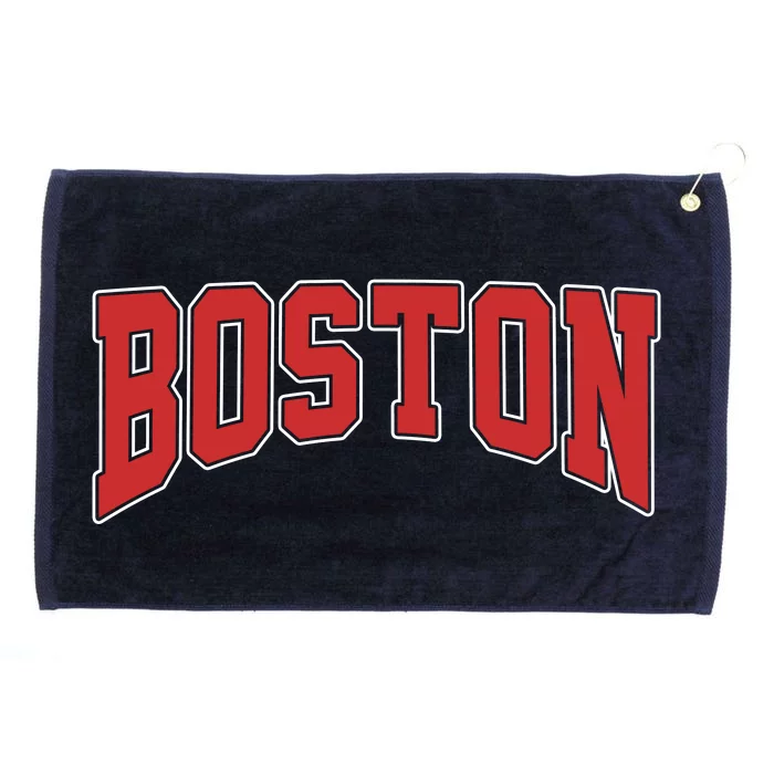 Boston Massachusetts Classic Curve Grommeted Golf Towel