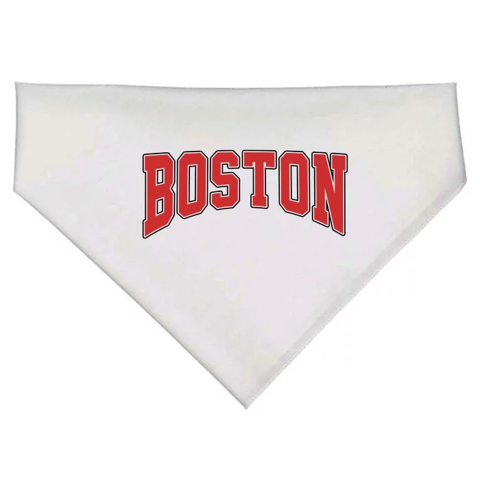 Boston Massachusetts Classic Curve USA-Made Doggie Bandana