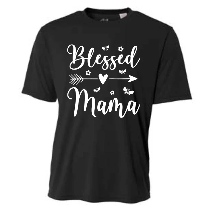 Blessed Mama Cute Sweet Mom MotherS Day Cooling Performance Crew T-Shirt