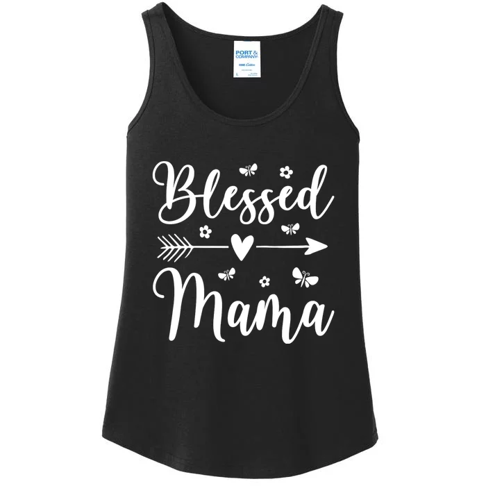 Blessed Mama Cute Sweet Mom MotherS Day Ladies Essential Tank