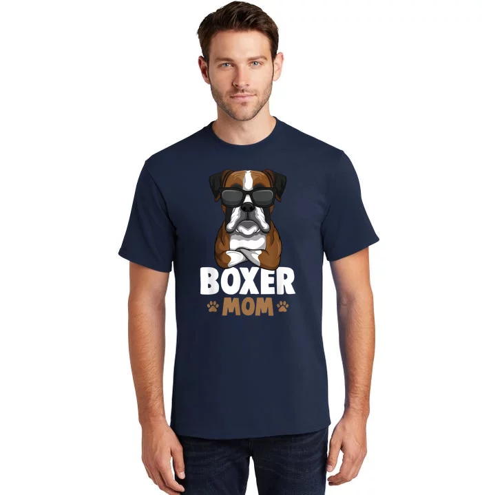 Boxer Mom Dog Women Tall T-Shirt