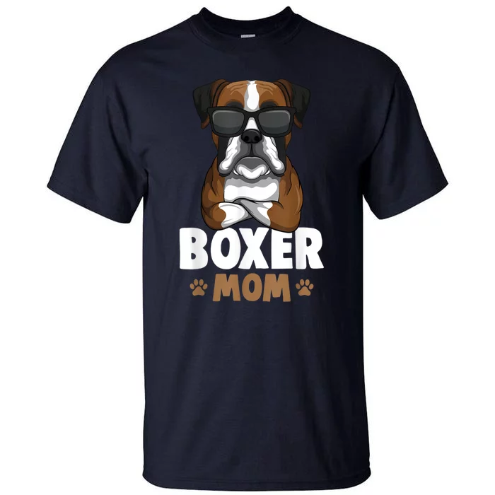 Boxer Mom Dog Women Tall T-Shirt