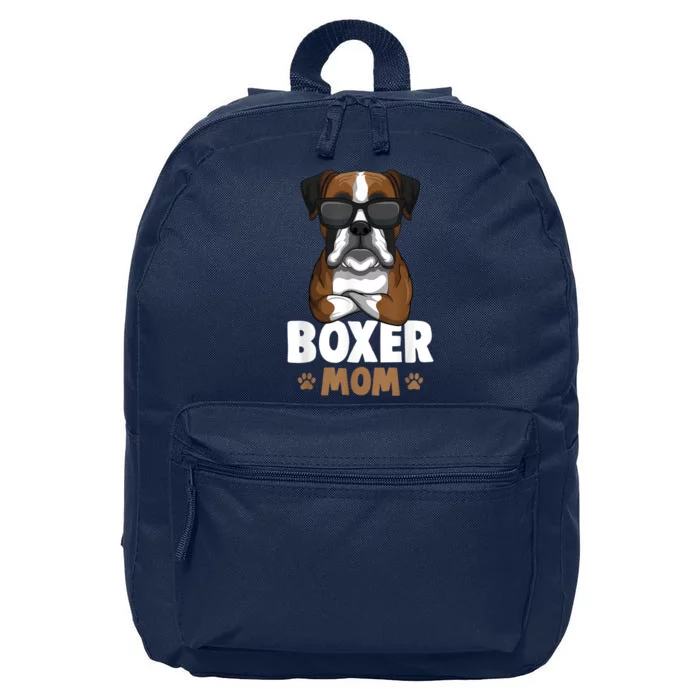 Boxer Mom Dog Women 16 in Basic Backpack