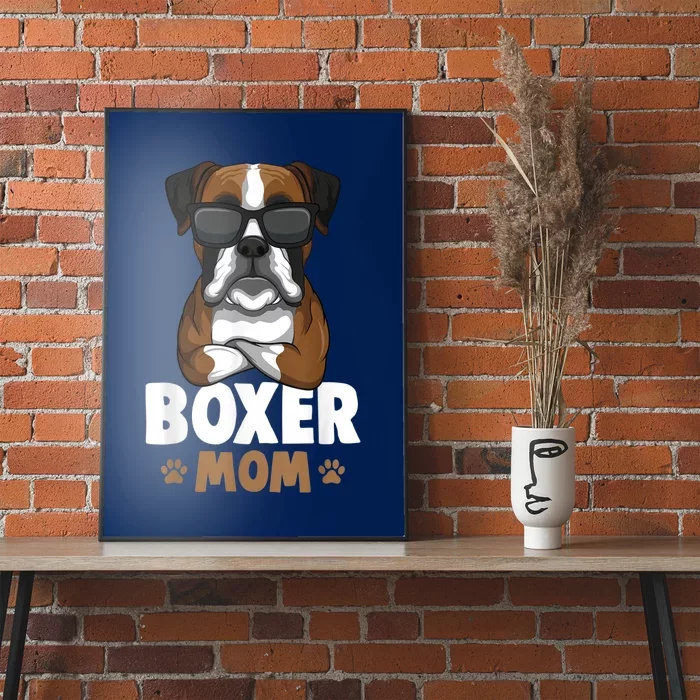 Boxer Mom Dog Women Poster