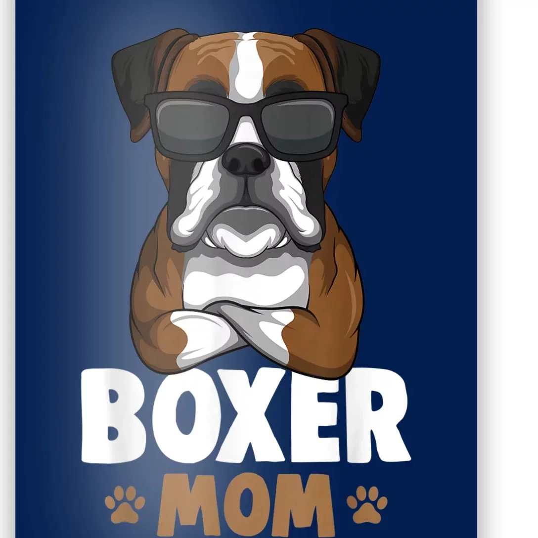 Boxer Mom Dog Women Poster