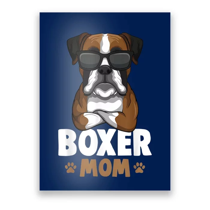 Boxer Mom Dog Women Poster