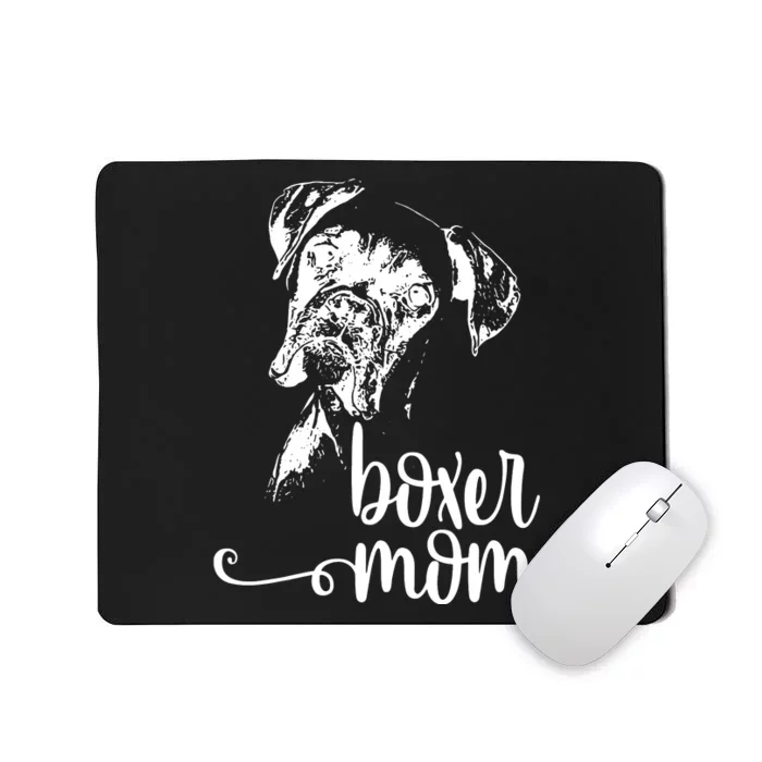 BOXER MOM DOG FACE SHIRT DOG LOVERS BOXER MOM GIFT Mousepad