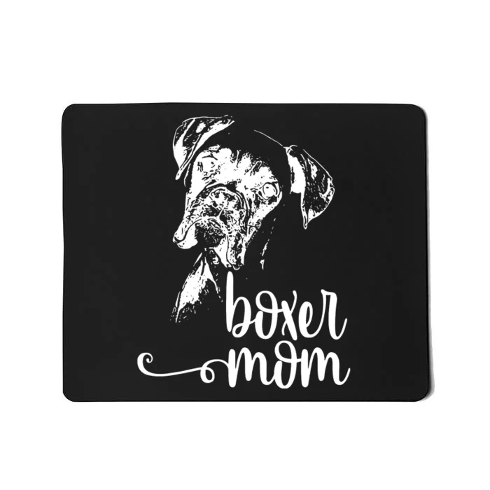 BOXER MOM DOG FACE SHIRT DOG LOVERS BOXER MOM GIFT Mousepad