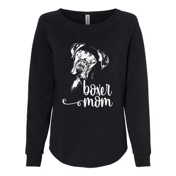 BOXER MOM DOG FACE SHIRT DOG LOVERS BOXER MOM GIFT Womens California Wash Sweatshirt