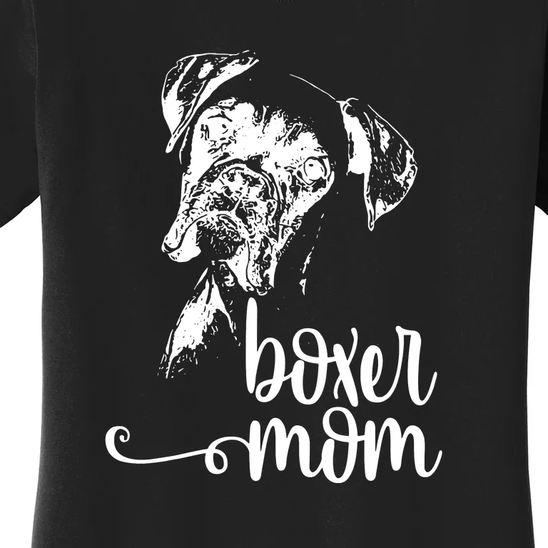 BOXER MOM DOG FACE SHIRT DOG LOVERS BOXER MOM GIFT Women's T-Shirt