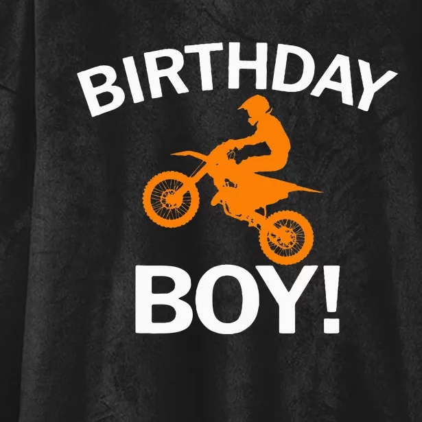 Birthday MX Dirt Bike Motocross Hooded Wearable Blanket