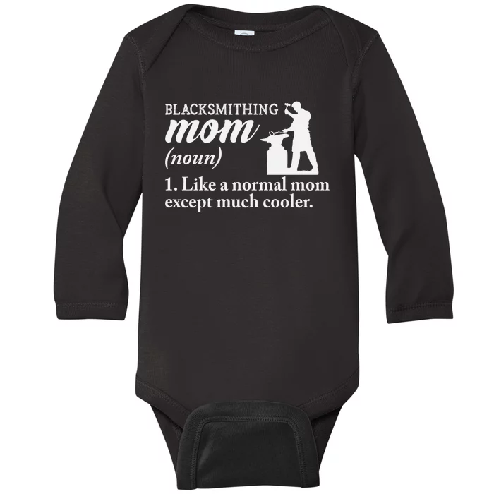 Blacksmith Mom Definition Baby Long Sleeve Bodysuit