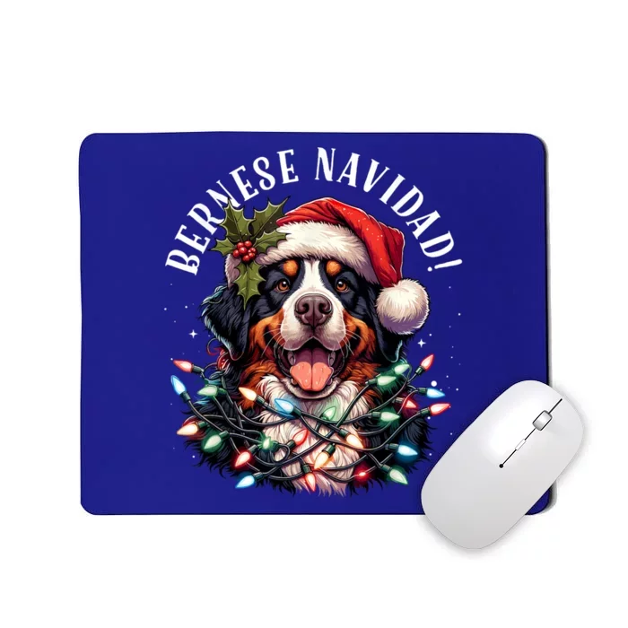 Bernese Mountain Dog Christmas Funny Bernese Navidad Berner Mousepad