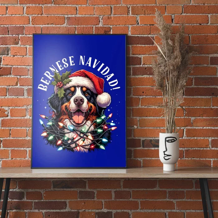 Bernese Mountain Dog Christmas Funny Bernese Navidad Berner Poster