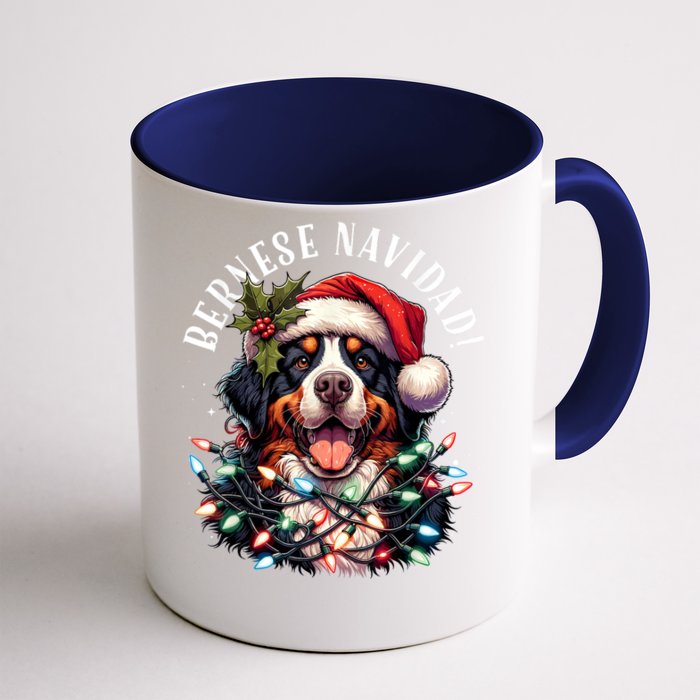 Bernese Mountain Dog Christmas Funny Bernese Navidad Berner Front & Back Coffee Mug