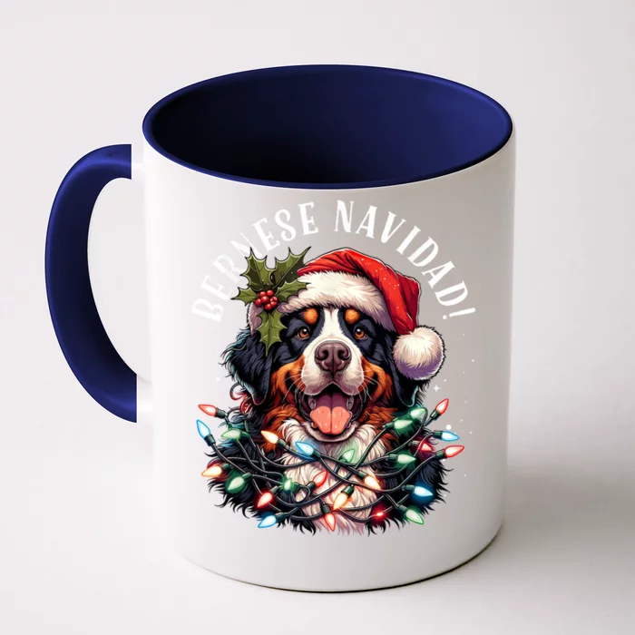 Bernese Mountain Dog Christmas Funny Bernese Navidad Berner Front & Back Coffee Mug