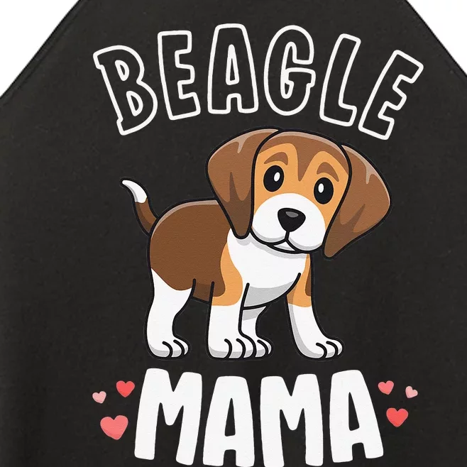 Beagle Mama Dog Mom For  Gift For mother's day Women’s Perfect Tri Rocker Tank