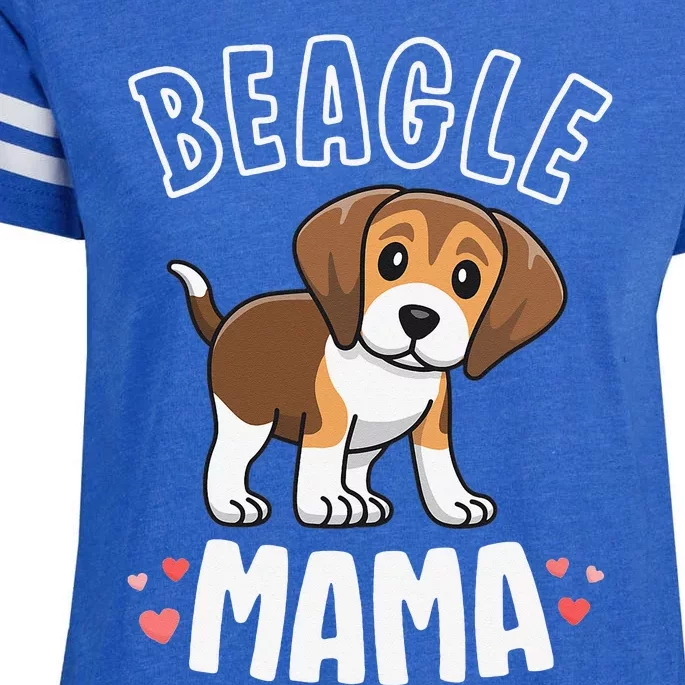 Beagle Mama Dog Mom For  Gift For mother's day Enza Ladies Jersey Football T-Shirt