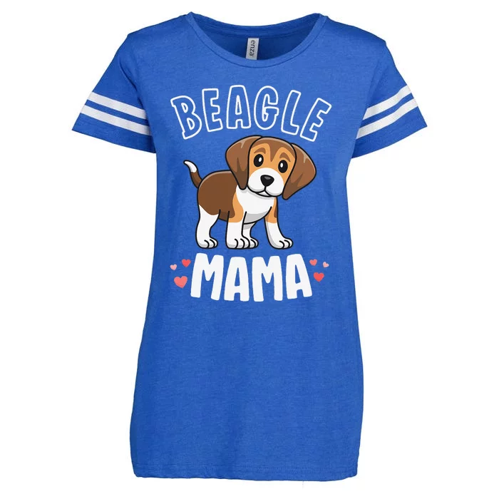 Beagle Mama Dog Mom For  Gift For mother's day Enza Ladies Jersey Football T-Shirt