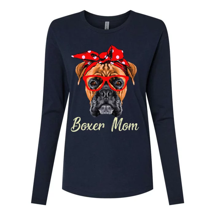 Boxer Mom Dogs Mothers Day Dog Lovers Gifts Womens Cotton Relaxed Long Sleeve T-Shirt