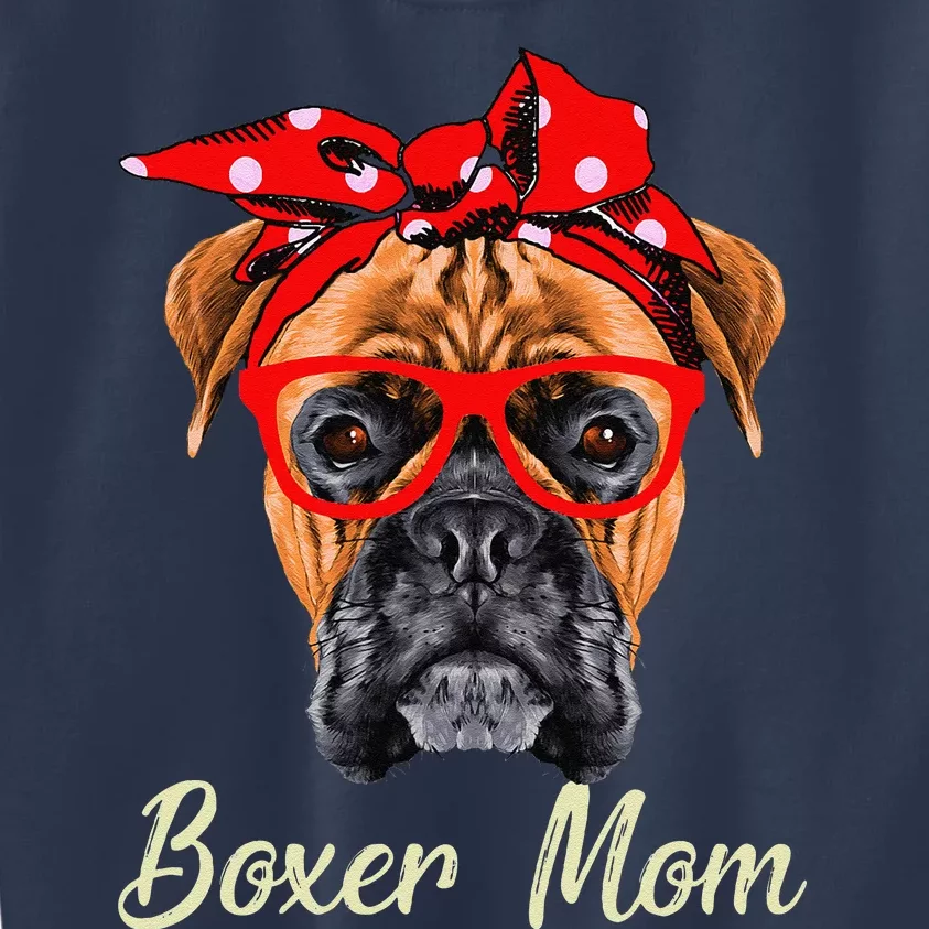 Boxer Mom Dogs Mothers Day Dog Lovers Gifts Kids Sweatshirt