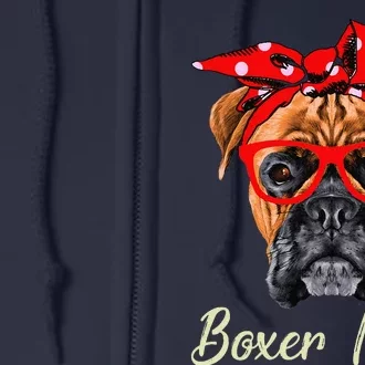 Boxer Mom Dogs Mothers Day Dog Lovers Gifts Full Zip Hoodie