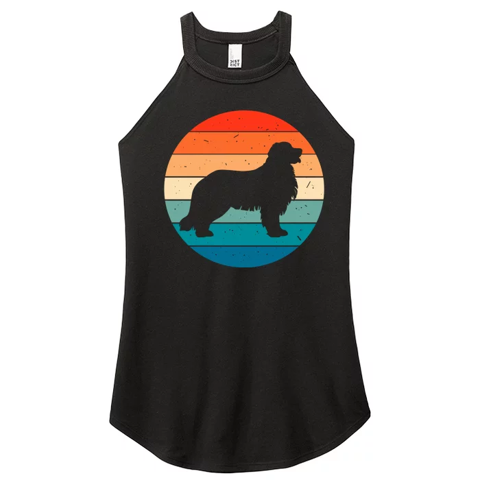 Bernese Mountain Dog Retro Vintage Women’s Perfect Tri Rocker Tank