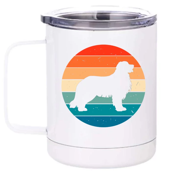 Bernese Mountain Dog Retro Vintage Front & Back 12oz Stainless Steel Tumbler Cup