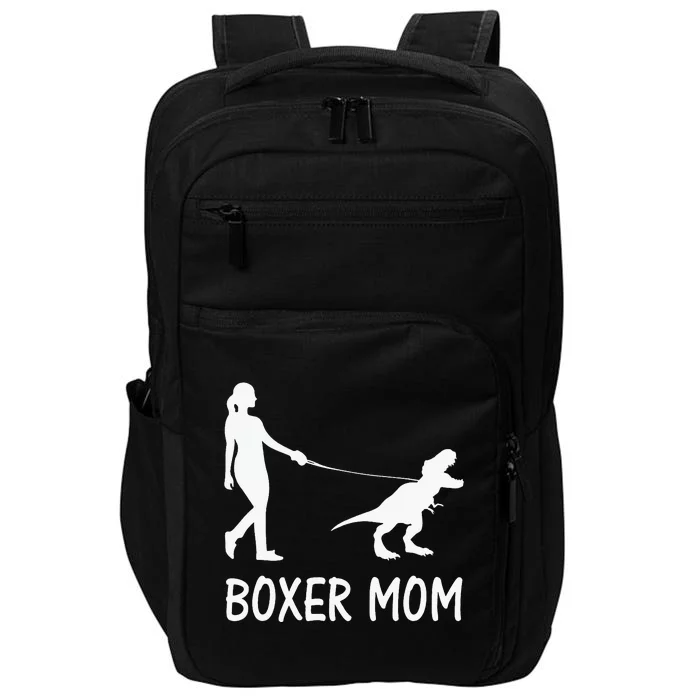 Boxer Mom Dog Boxer Mama Dinosaur Impact Tech Backpack