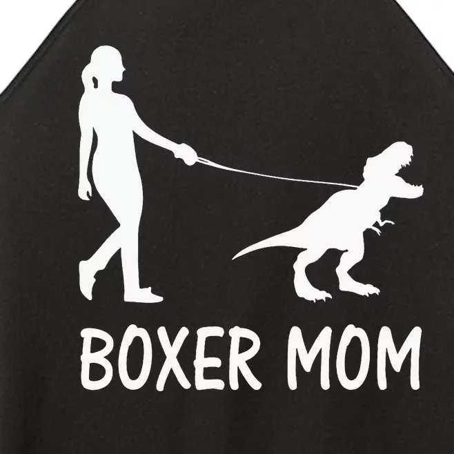 Boxer Mom Dog Boxer Mama Dinosaur Women’s Perfect Tri Rocker Tank