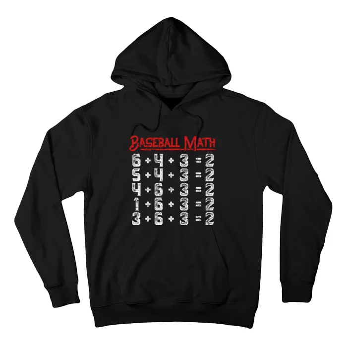 Baseball Math Double Play Kids Hoodie