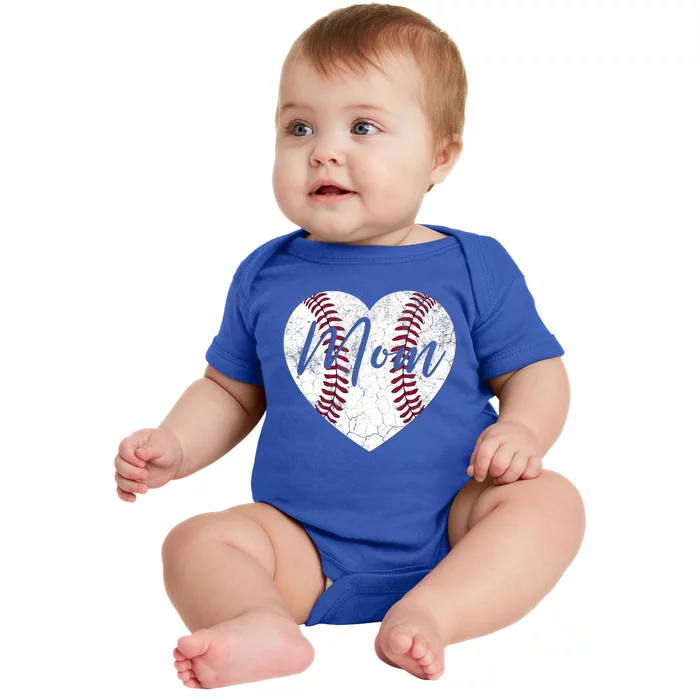 Baseball Mother's Day Gift Mommy Mom Mama Wife Gift Baby Bodysuit