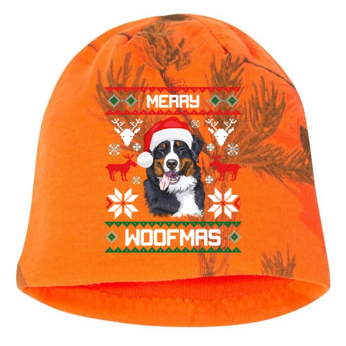 Bernese Mountain Dog Gift For Merry Christmas Woofmas Berner Gift Kati - Camo Knit Beanie