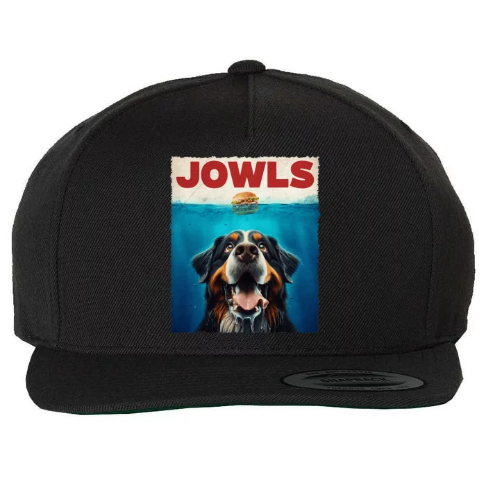 Bernese Mountain Dog Jowls Classic Adorable Animal Outfits Wool Snapback Cap