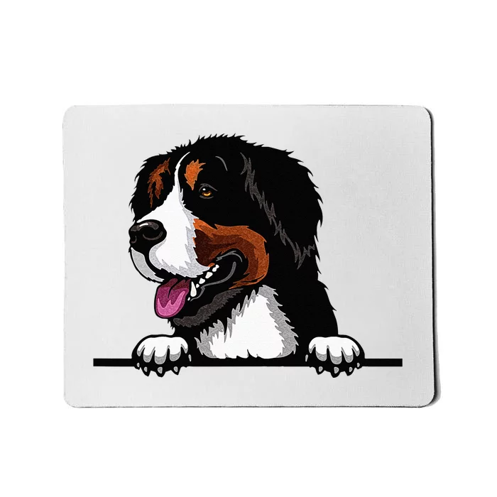 Bernese Mountain Dog Breed Popping Up Fun Dog Owner Mousepad