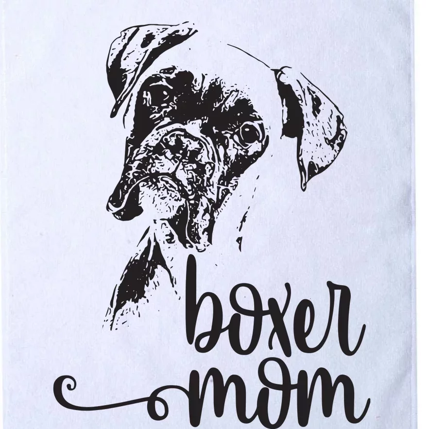 BOXER MOM DOG FACE DOG LOVERS BOXER MOM GIFT Platinum Collection Golf Towel