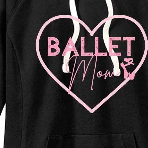 Ballet Mom Dance Mom T Gift Pink Ballerina Women's Fleece Hoodie