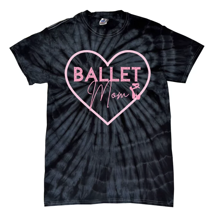 Ballet Mom Dance Mom T Gift Pink Ballerina Tie-Dye T-Shirt