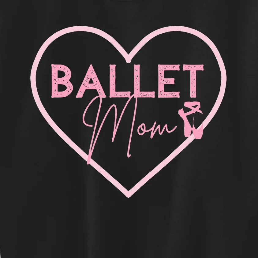 Ballet Mom Dance Mom T Gift Pink Ballerina Kids Sweatshirt