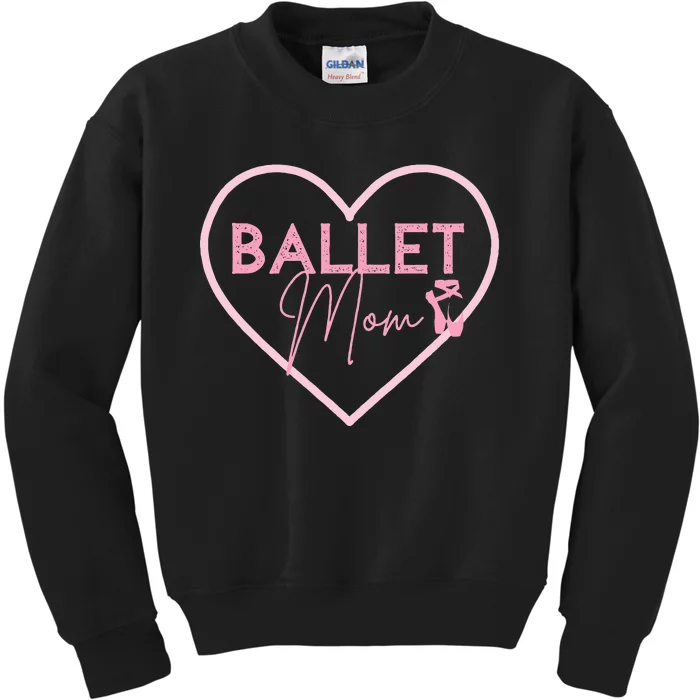 Ballet Mom Dance Mom T Gift Pink Ballerina Kids Sweatshirt