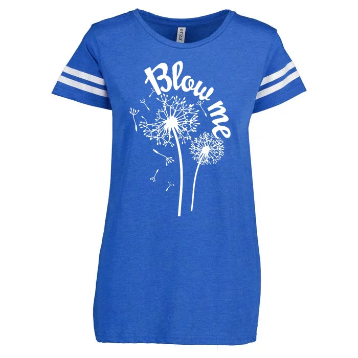 Blow Me Dandelion Enza Ladies Jersey Football T-Shirt