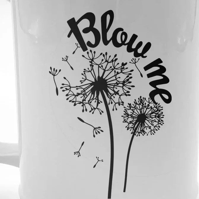 Blow Me Dandelion Front & Back Beer Stein