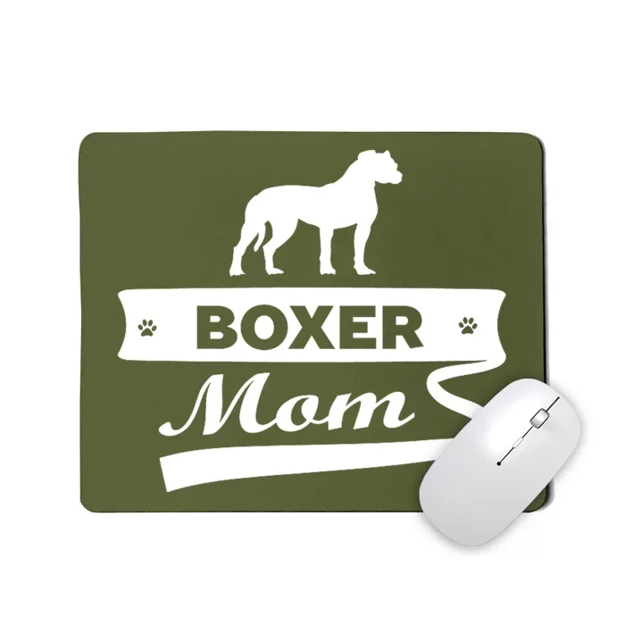 Boxer Mom Dog Animal Dogs Happy Mothers Day Mousepad