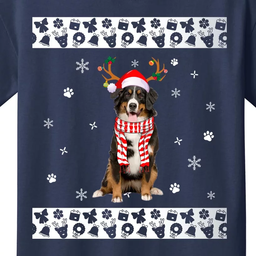 Bernese Mountain Dog Christmas Lover Gifts Kids T-Shirt