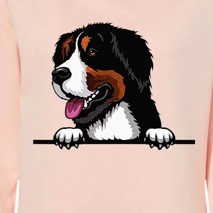 Bernese Mountain Dog Breed Popping Up Fun Dog Owner Womens California Wash Sweatshirt